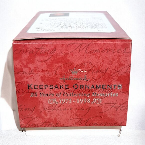 Hallmark Keepsake Ornament Making His Way Santa 1998 Folk Art Collection - Picture 4 of 8